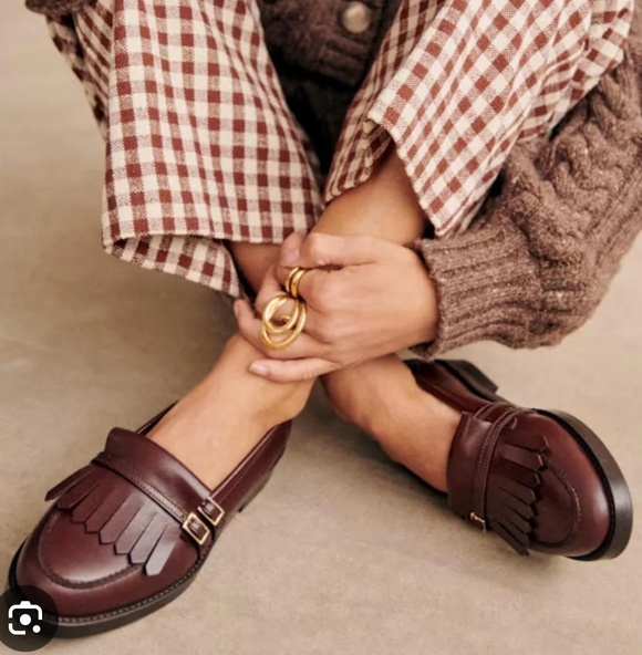 Sezane Shoes - Sezane Joey Loafers (Glossy Chocolate)